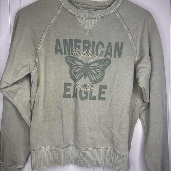 American Eagle Outfitters Green Oversized Sweatshirt - Picture 2 of 8